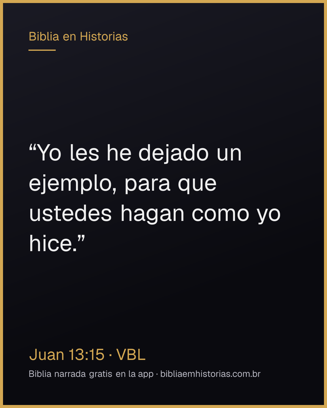 Imagen del versículo Juan 13:15 para compartir