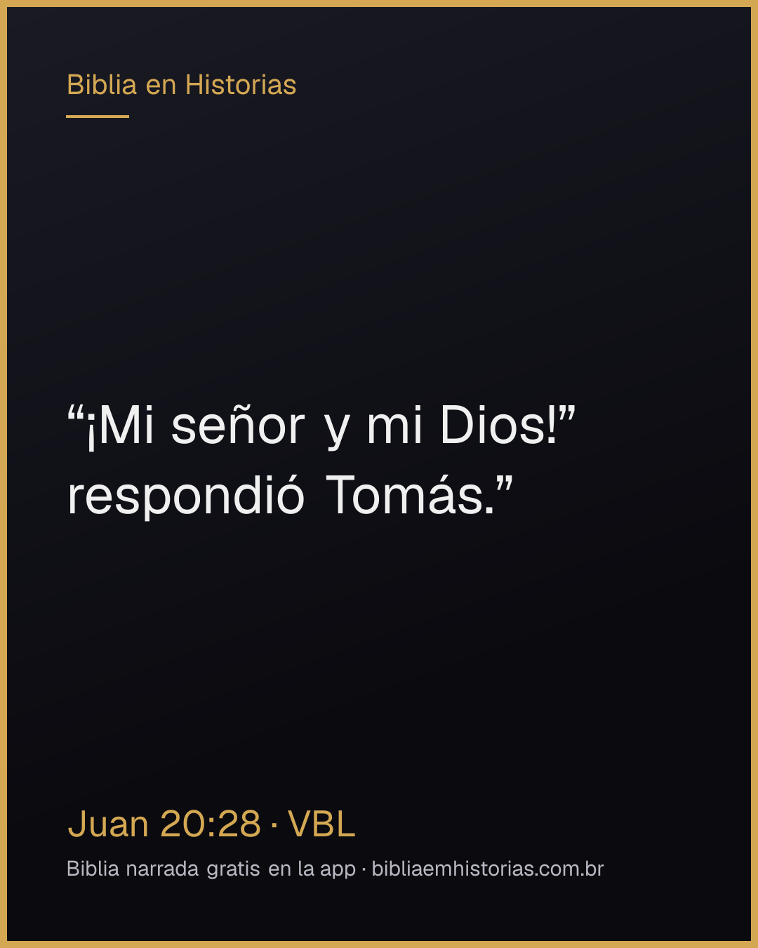Imagen del versículo Juan 20:28 para compartir