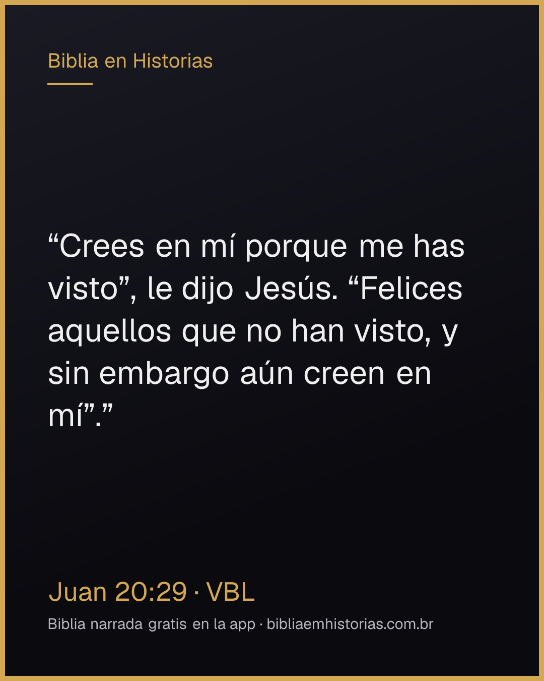 Imagen del versículo Juan 20:29 para compartir