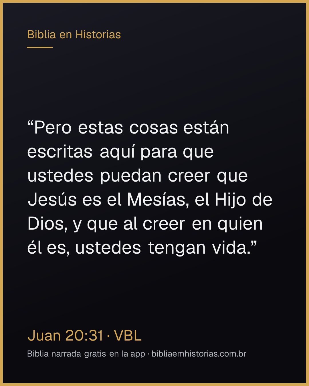 Imagen del versículo Juan 20:31 para compartir