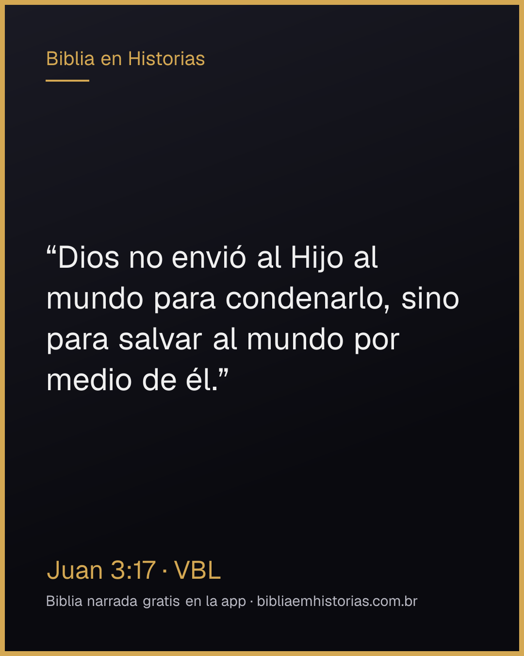 Imagen del versículo Juan 3:17 para compartir
