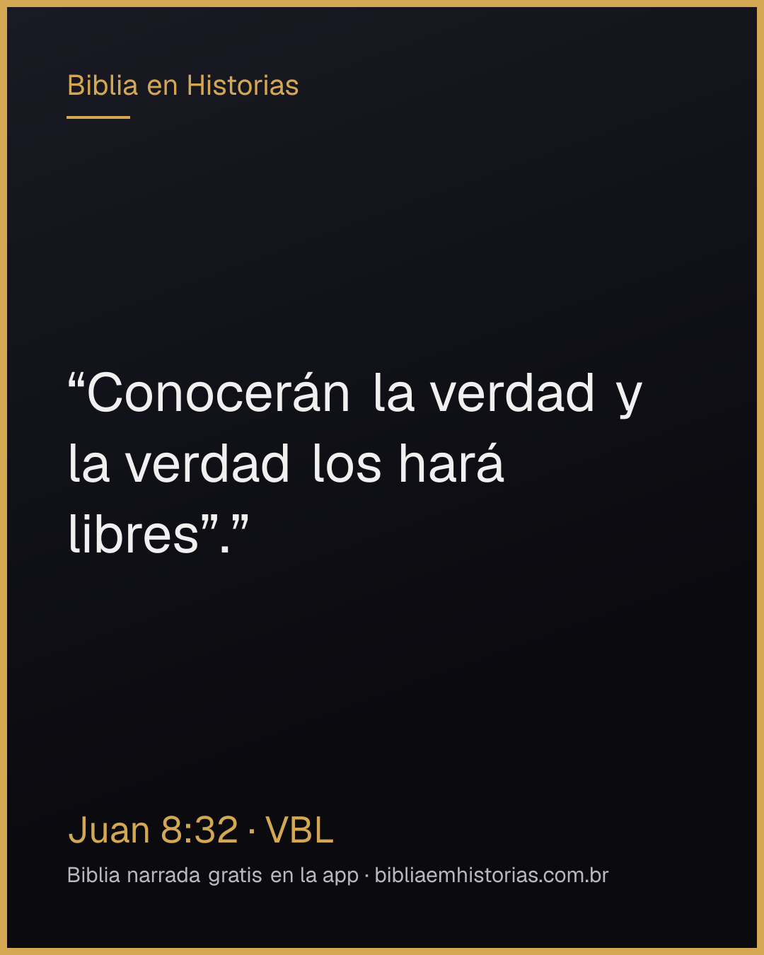 Imagen del versículo Juan 8:32 para compartir