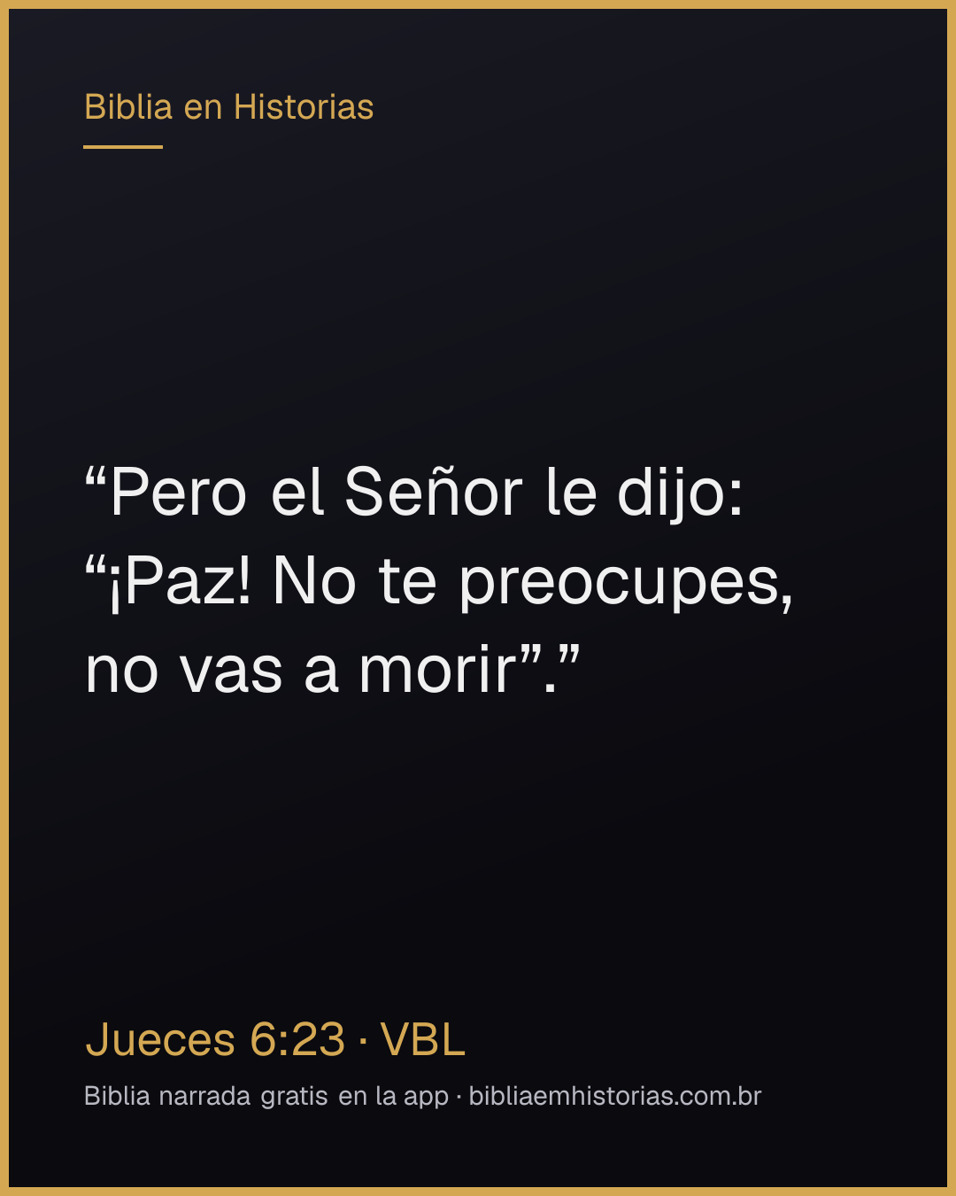 Imagen del versículo Jueces 6:23 para compartir