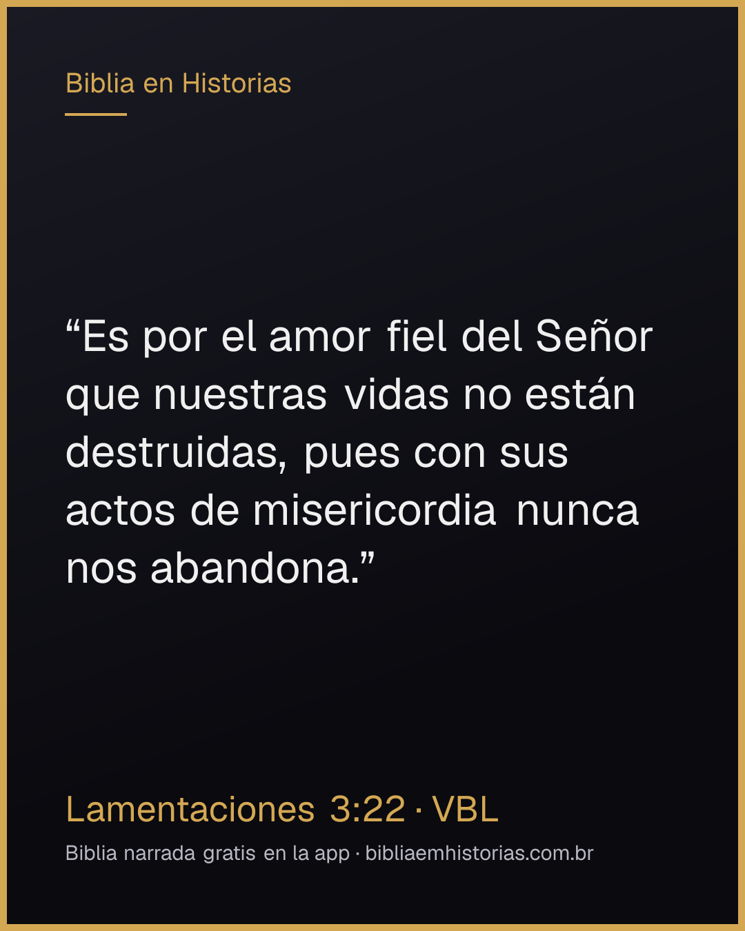 Imagen del versículo Lamentaciones 3:22 para compartir