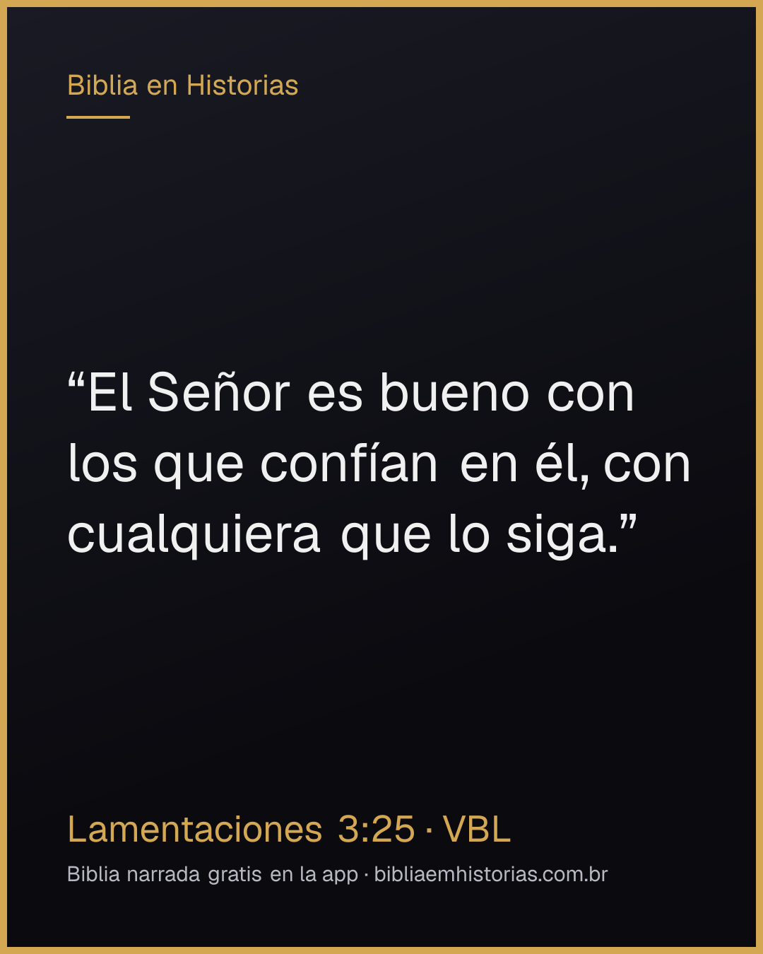 Imagen del versículo Lamentaciones 3:25 para compartir