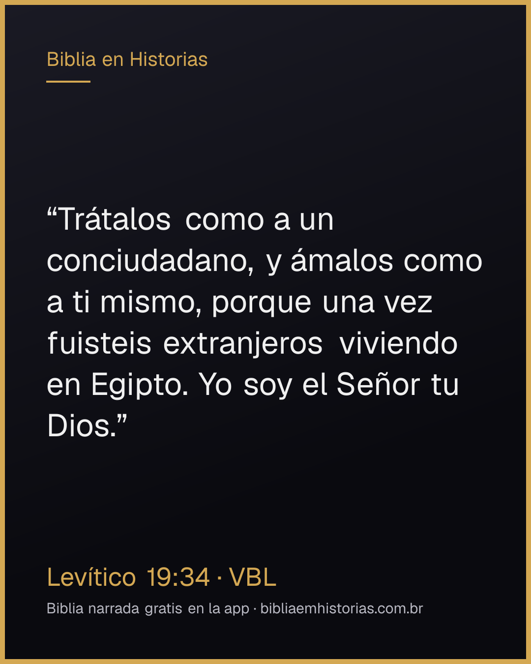 Imagen del versículo Levítico 19:34 para compartir