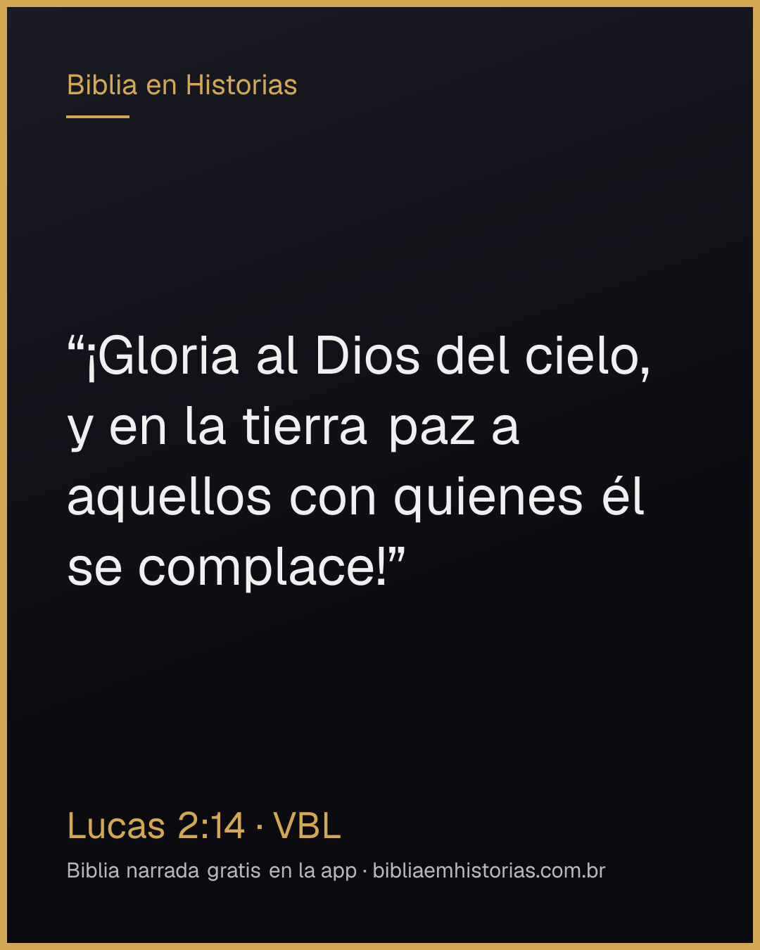 Imagen del versículo Lucas 2:14 para compartir