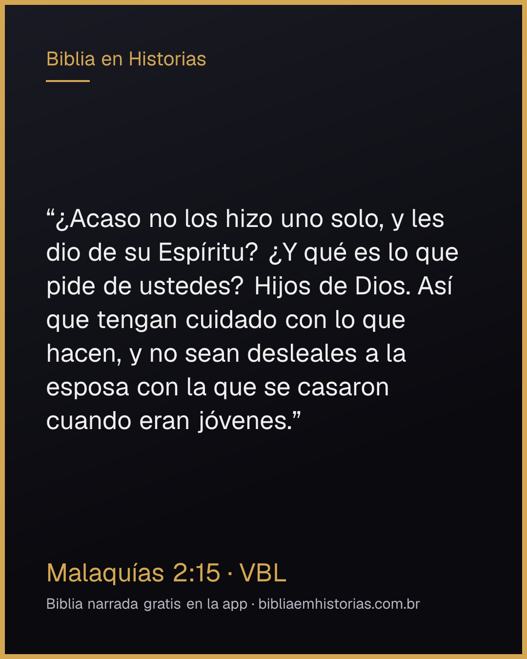 Imagen del versículo Malaquías 2:15 para compartir