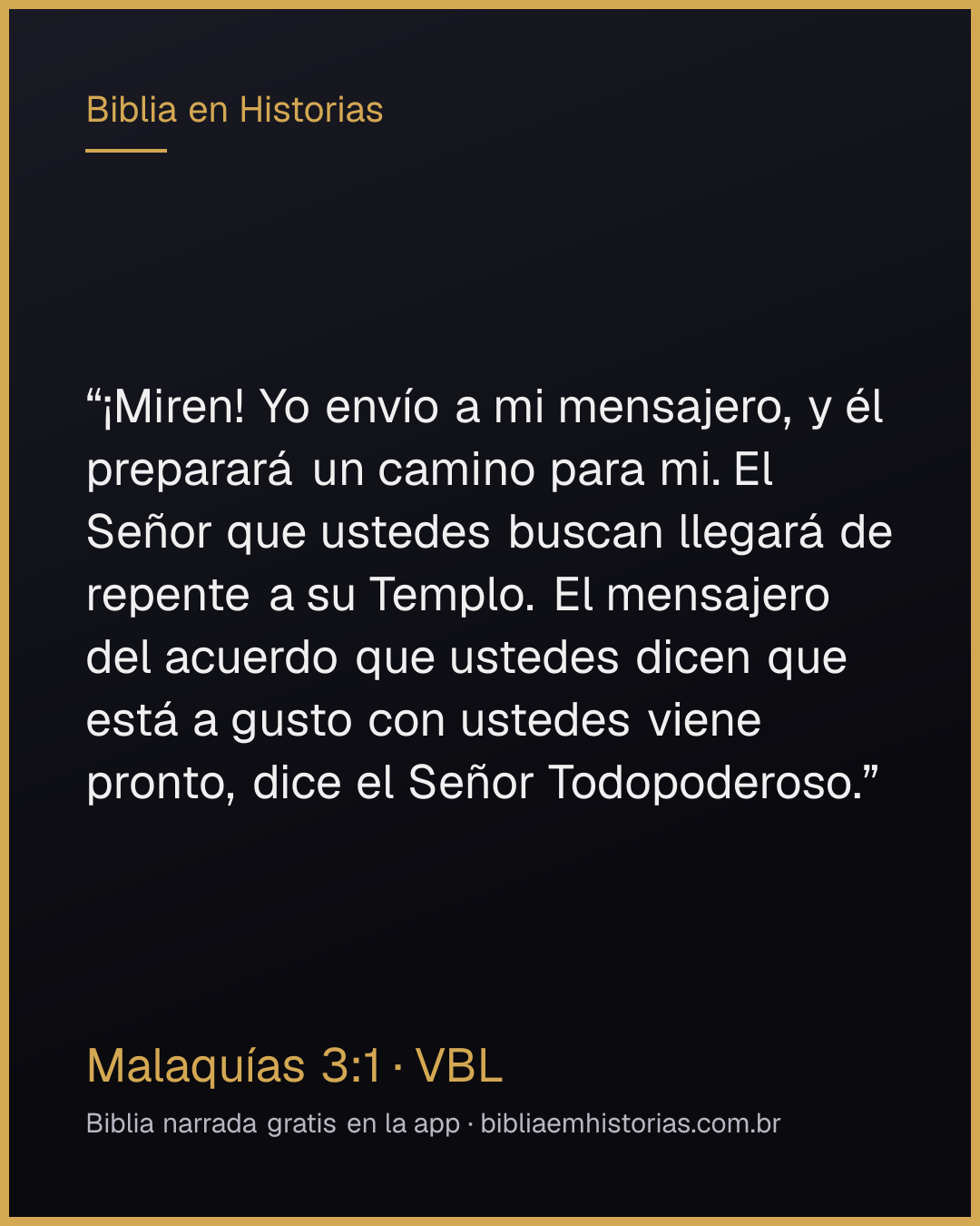Imagen del versículo Malaquías 3:1 para compartir