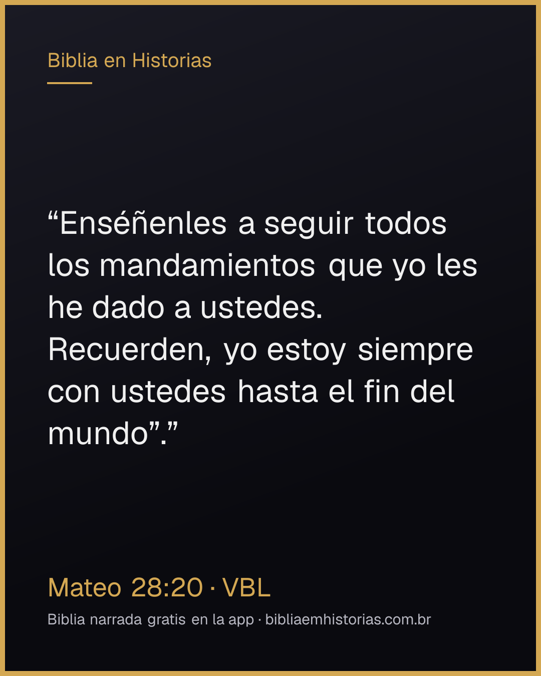 Imagen del versículo Mateo 28:20 para compartir