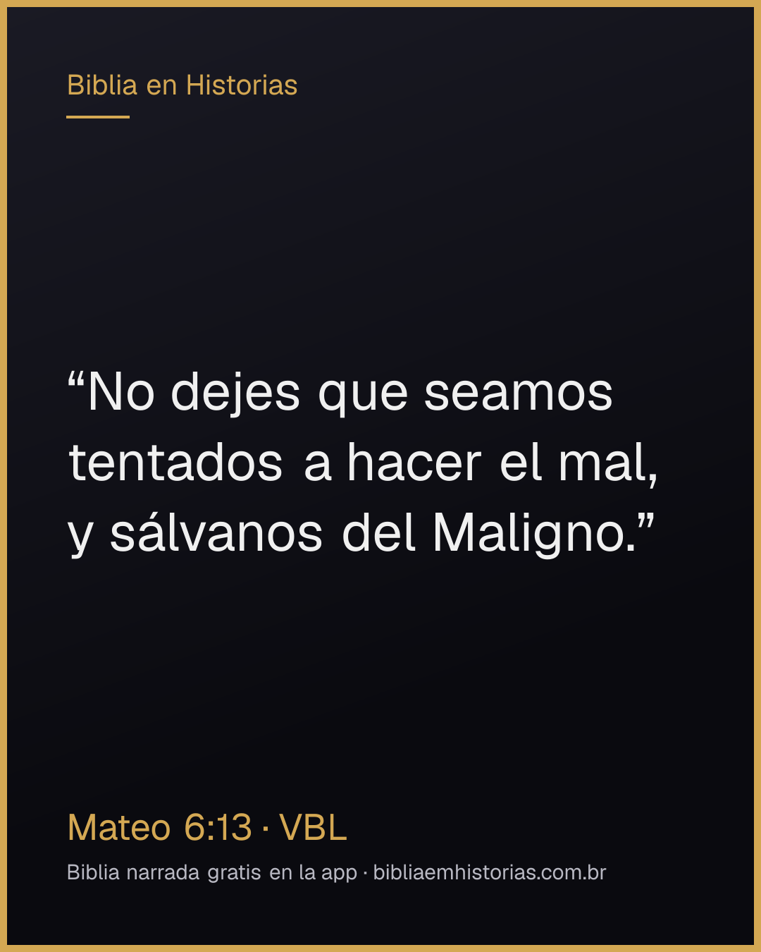 Imagen del versículo Mateo 6:13 para compartir