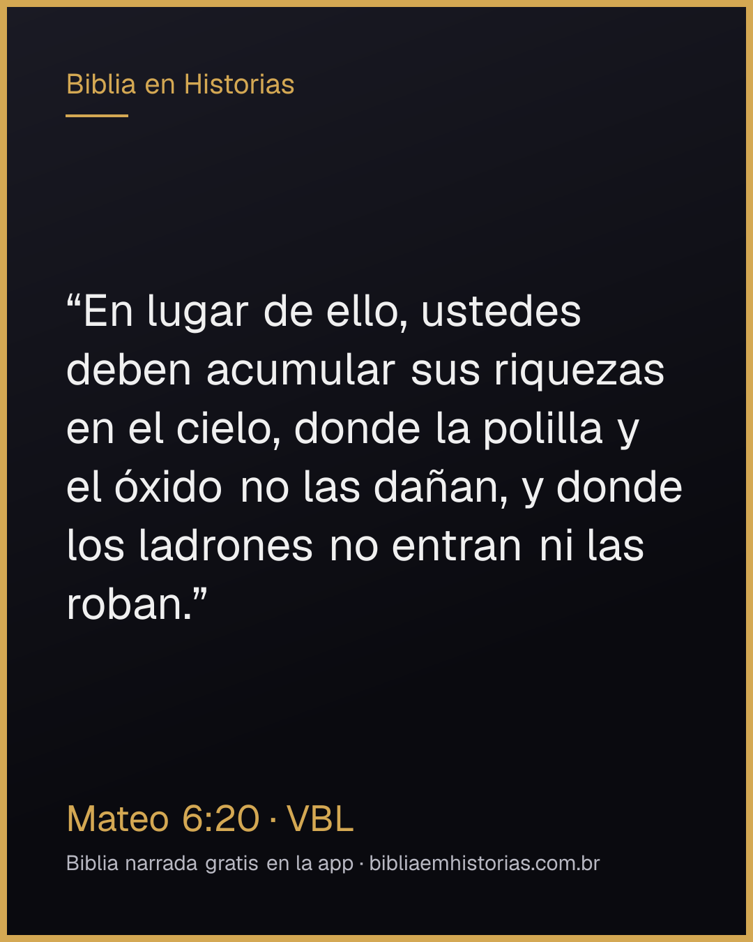 Imagen del versículo Mateo 6:20 para compartir
