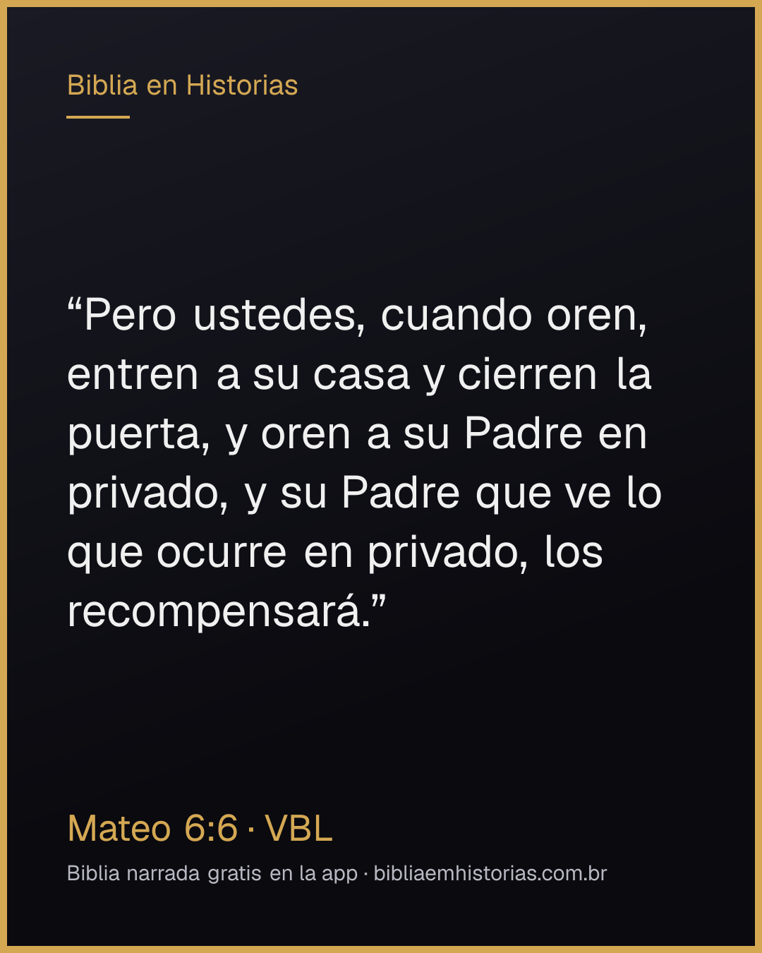 Imagen del versículo Mateo 6:6 para compartir