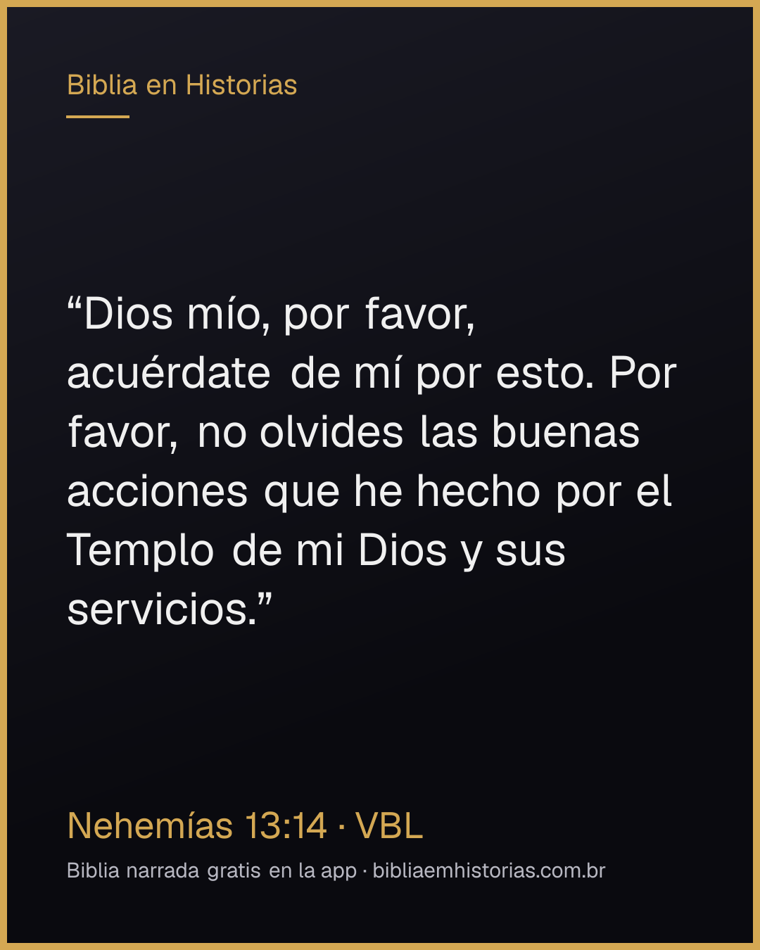 Imagen del versículo Nehemías 13:14 para compartir