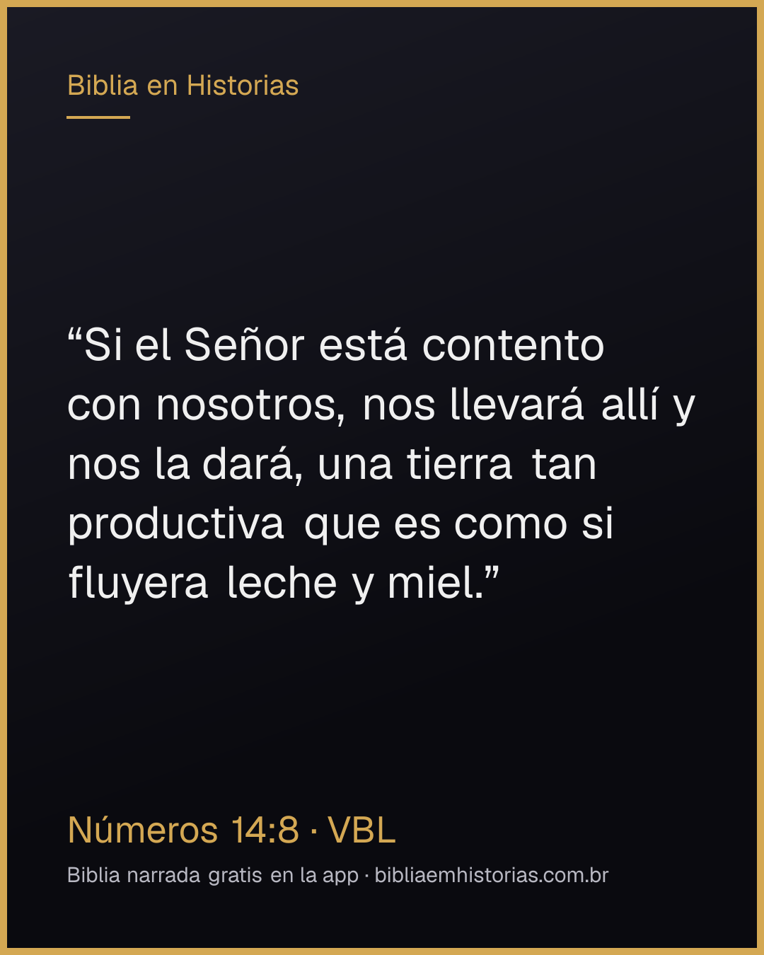 Imagen del versículo Números 14:8 para compartir