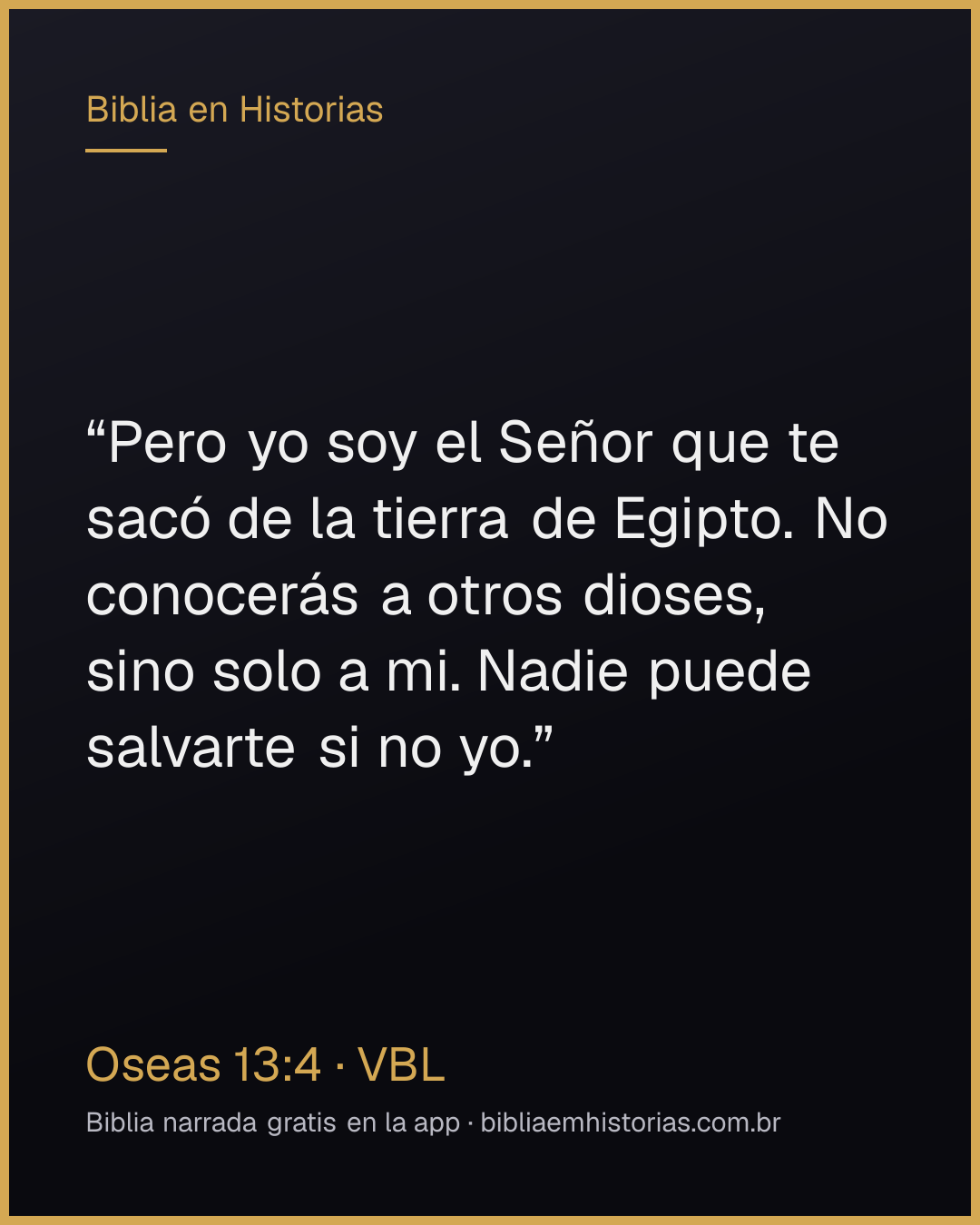 Imagen del versículo Oseas 13:4 para compartir
