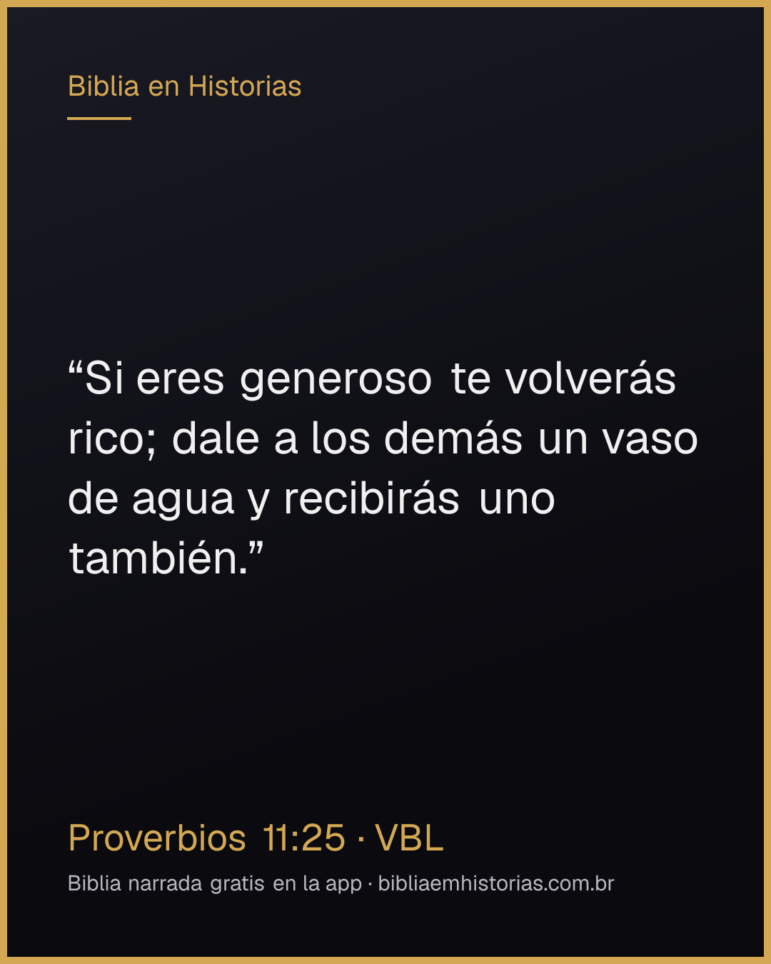 Imagen del versículo Proverbios 11:25 para compartir