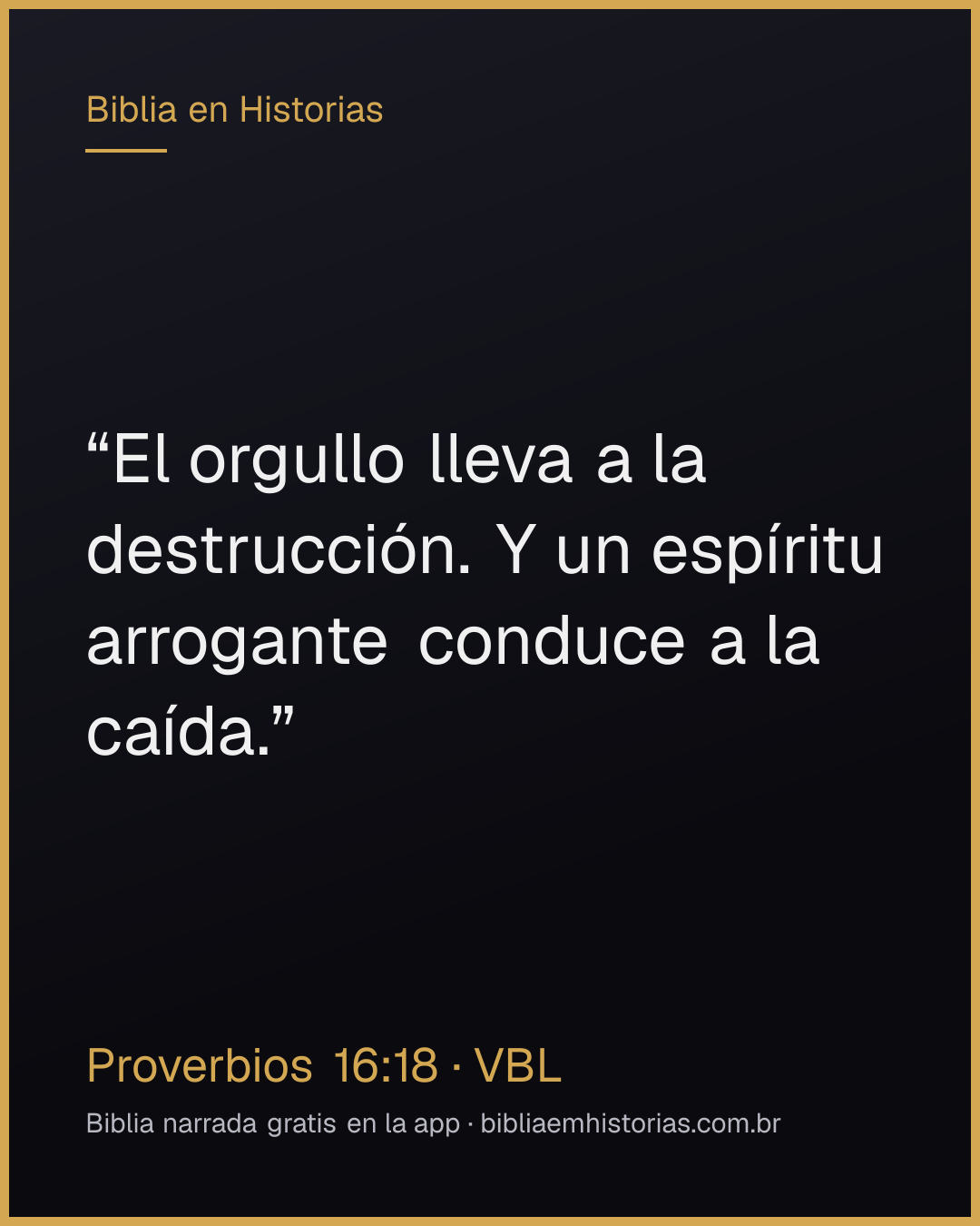 Imagen del versículo Proverbios 16:18 para compartir