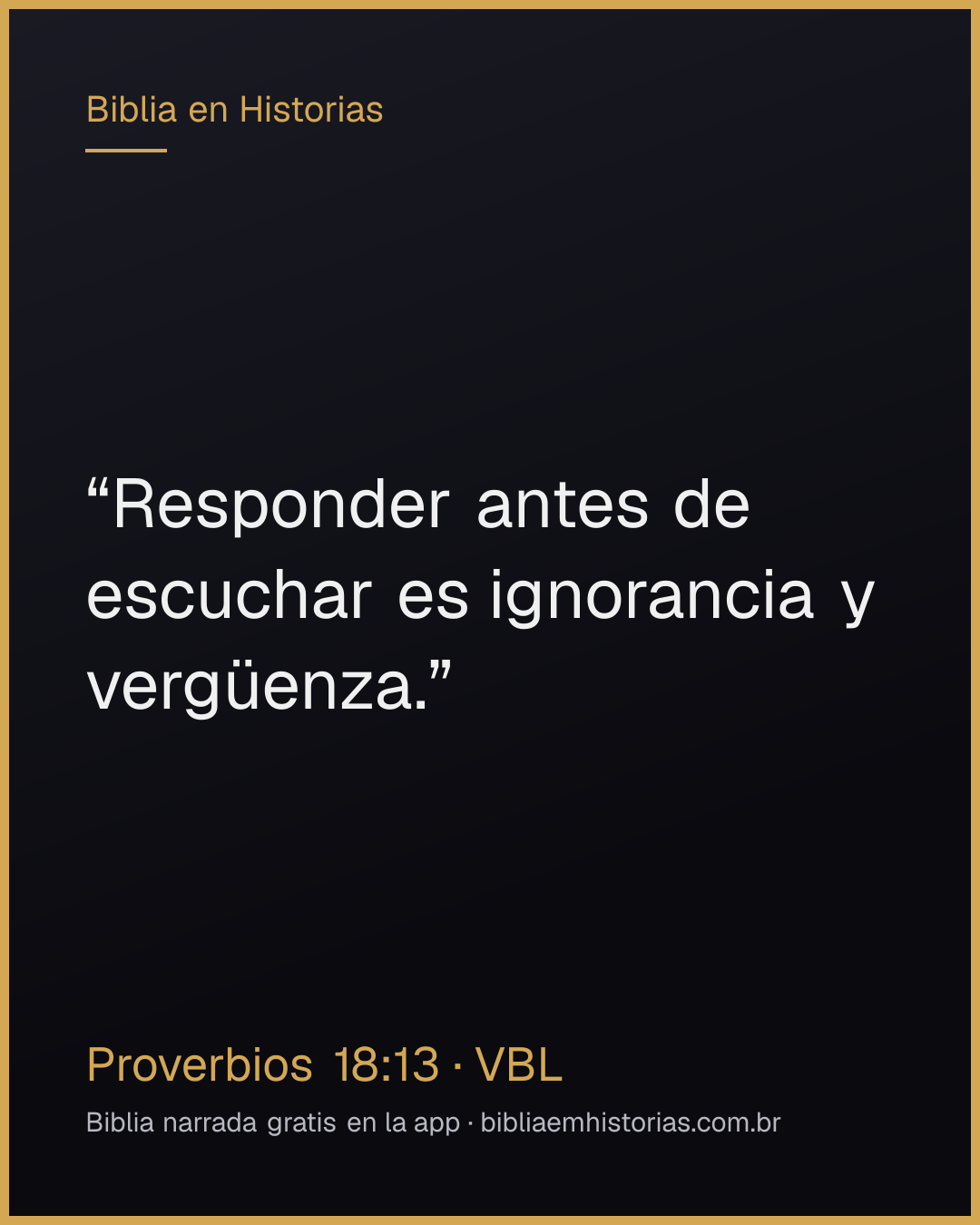Imagen del versículo Proverbios 18:13 para compartir
