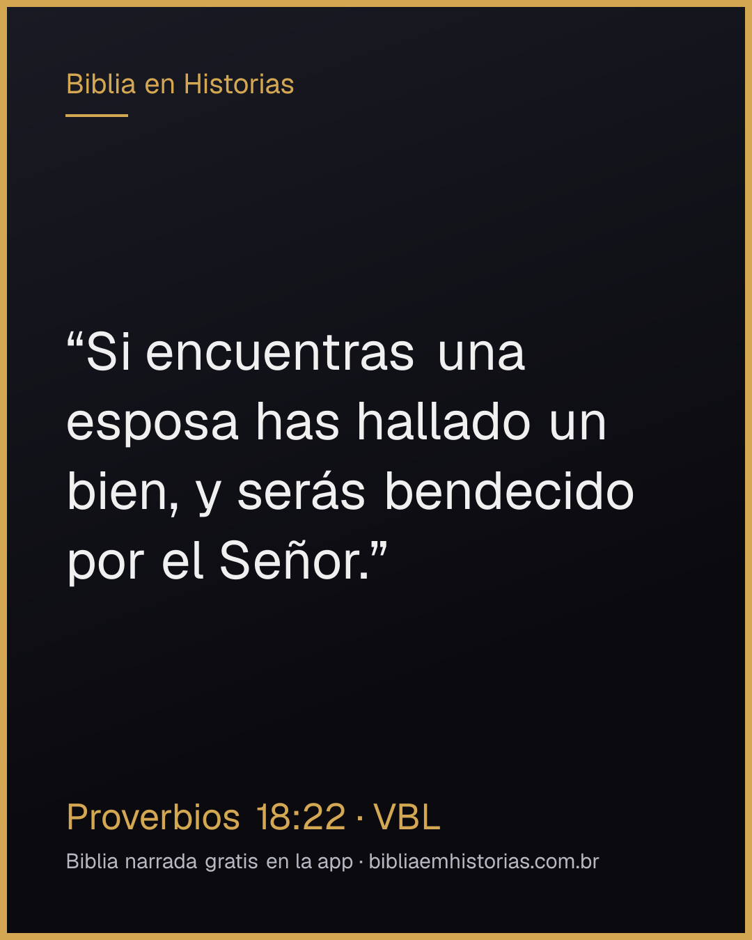 Imagen del versículo Proverbios 18:22 para compartir