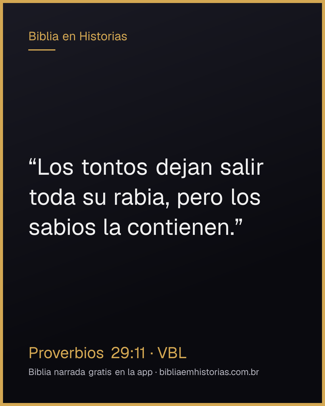 Imagen del versículo Proverbios 29:11 para compartir