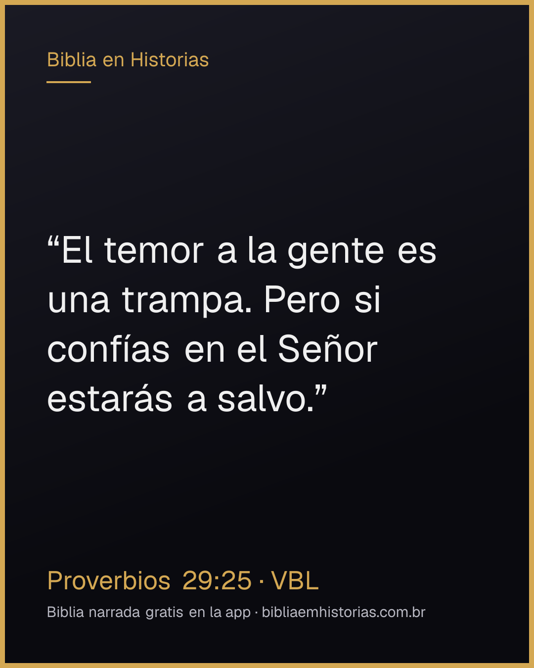 Imagen del versículo Proverbios 29:25 para compartir
