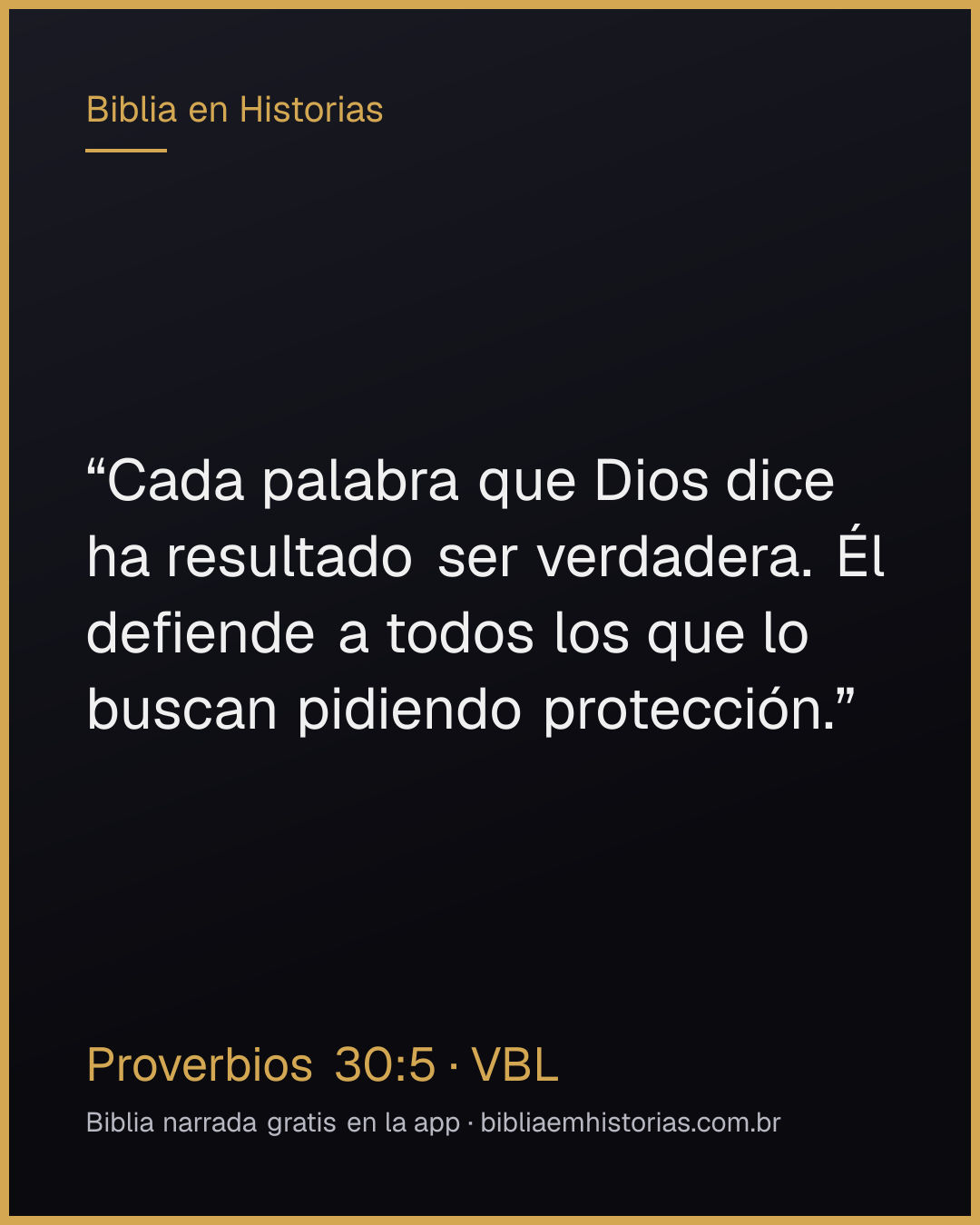 Imagen del versículo Proverbios 30:5 para compartir
