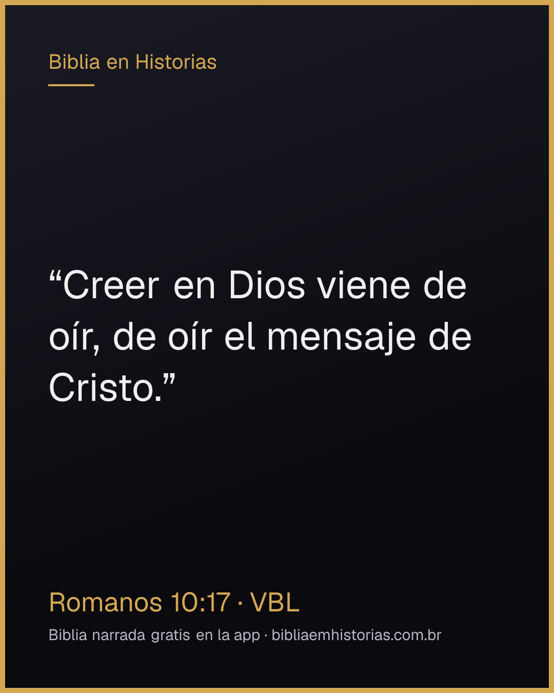 Imagen del versículo Romanos 10:17 para compartir