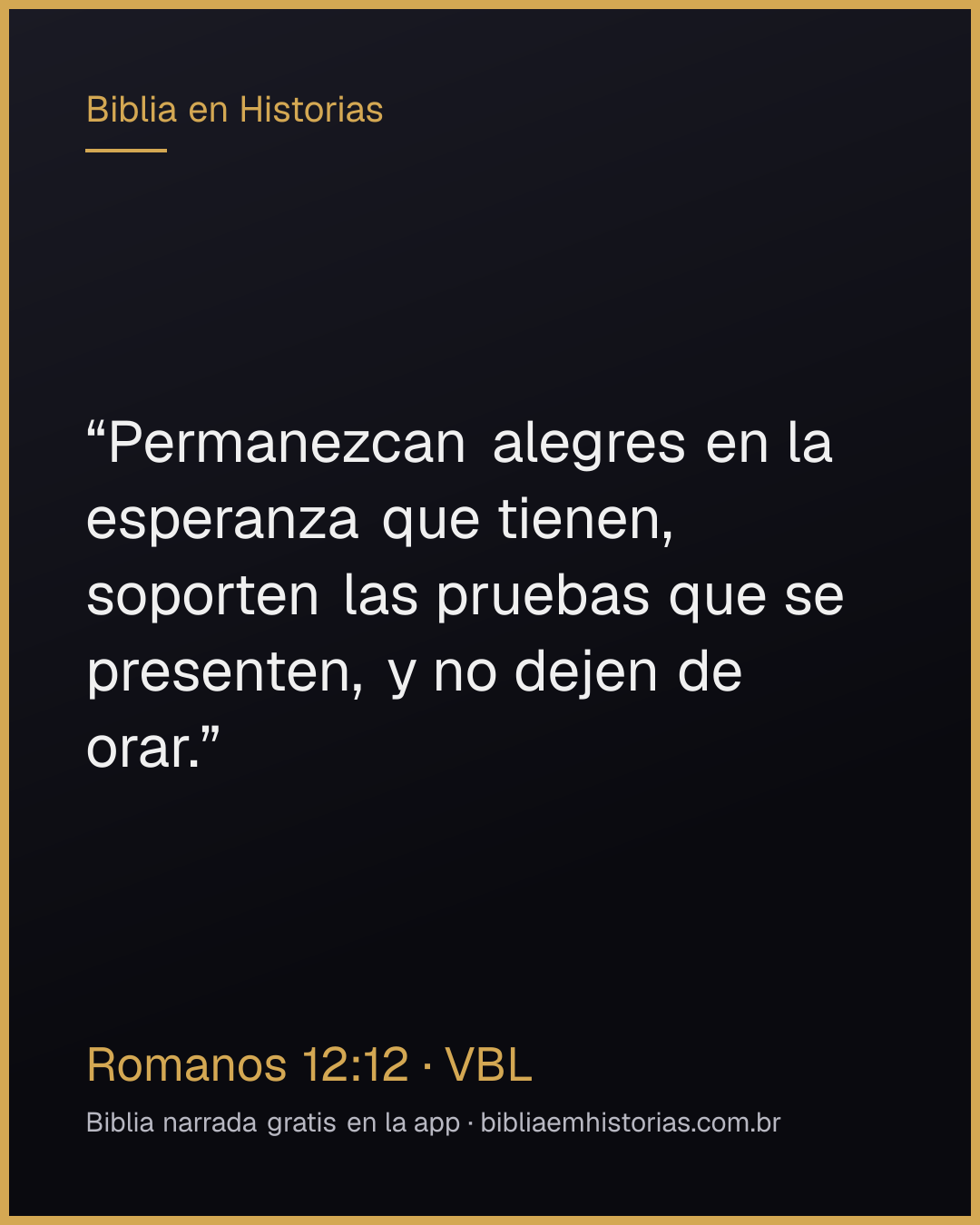Imagen del versículo Romanos 12:12 para compartir