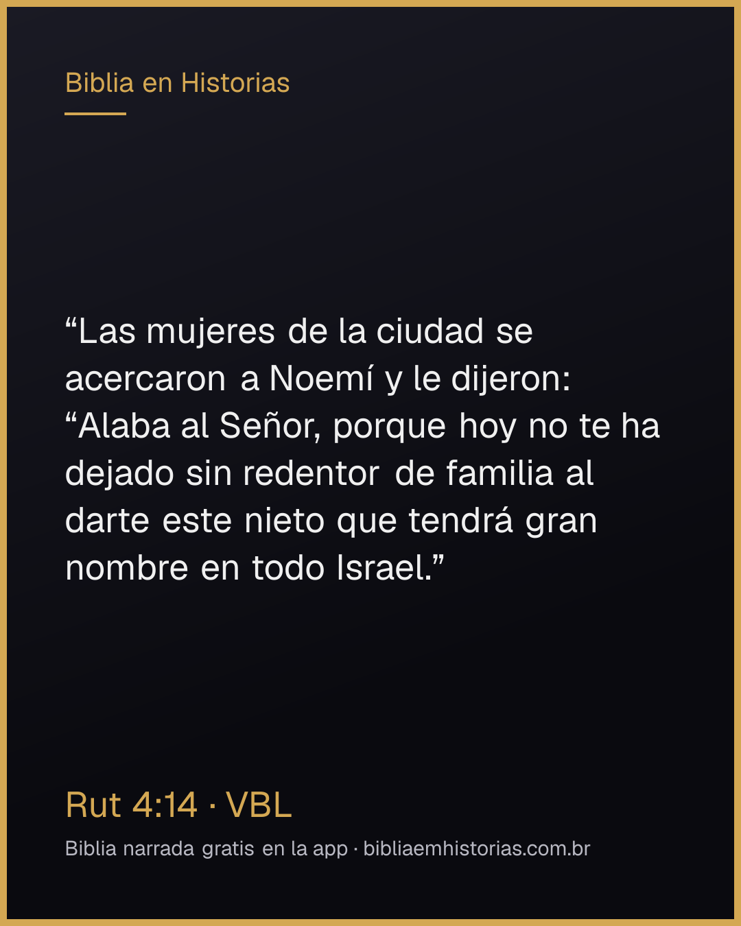 Imagen del versículo Rut 4:14 para compartir