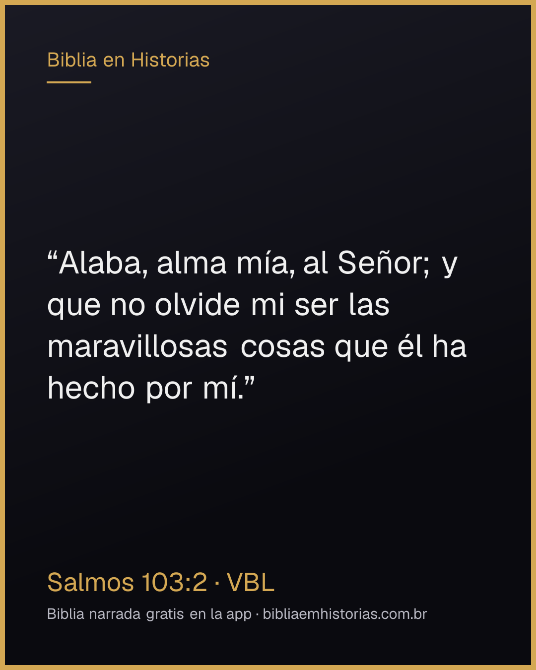 Imagen del versículo Salmos 103:2 para compartir