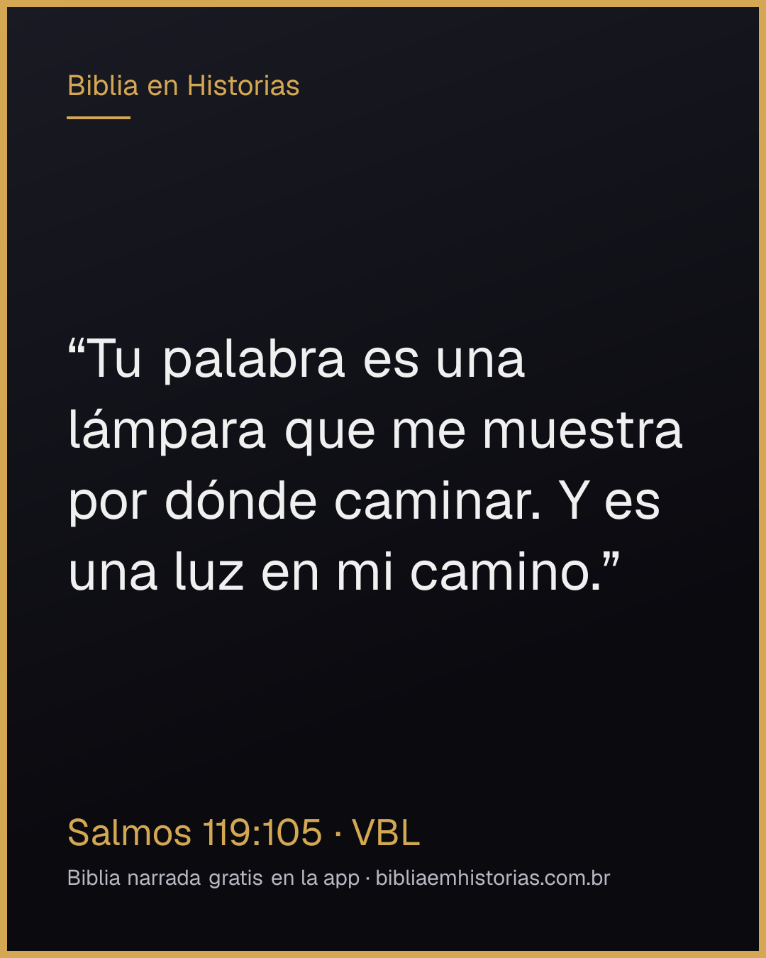 Imagen del versículo Salmos 119:105 para compartir