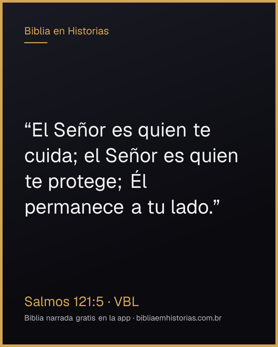Imagen del versículo Salmos 121:5 para compartir