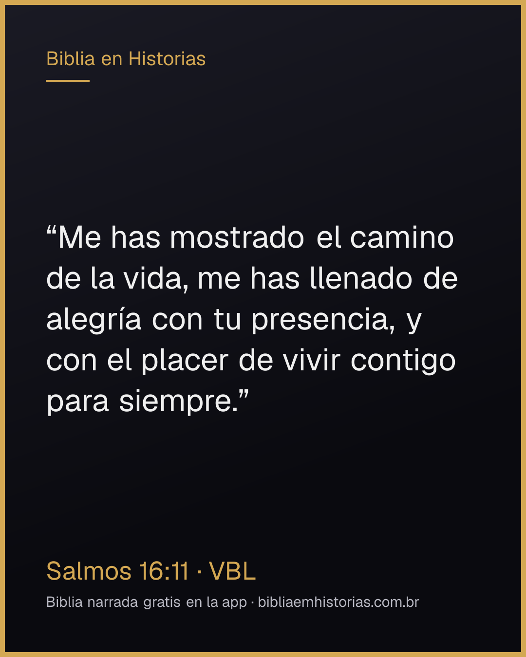 Imagen del versículo Salmos 16:11 para compartir