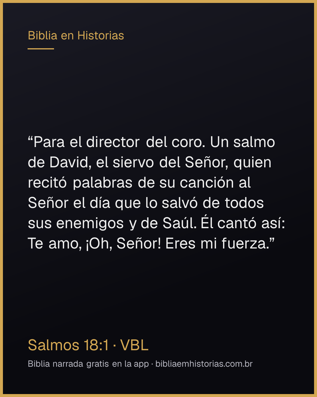 Imagen del versículo Salmos 18:1 para compartir