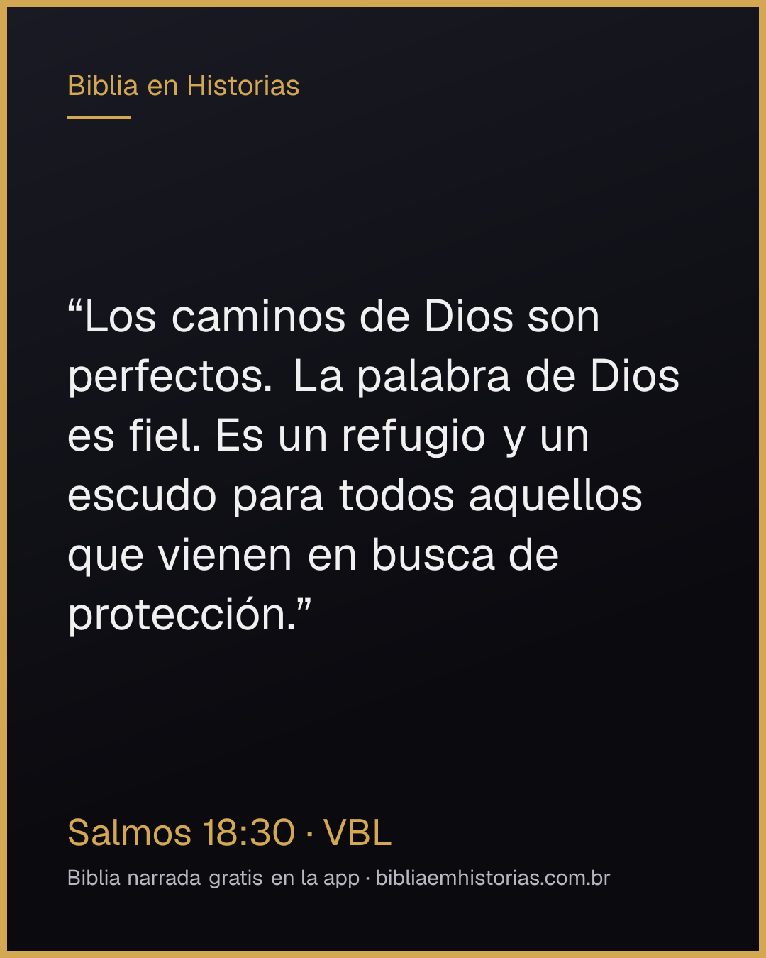 Imagen del versículo Salmos 18:30 para compartir