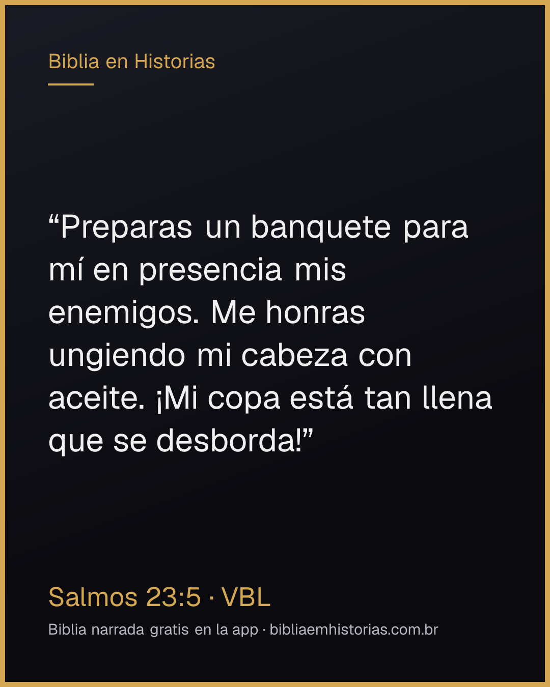 Imagen del versículo Salmos 23:5 para compartir