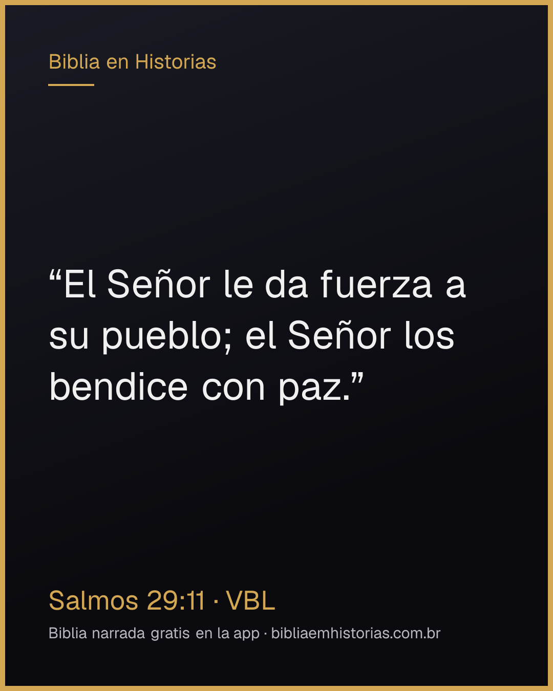 Imagen del versículo Salmos 29:11 para compartir