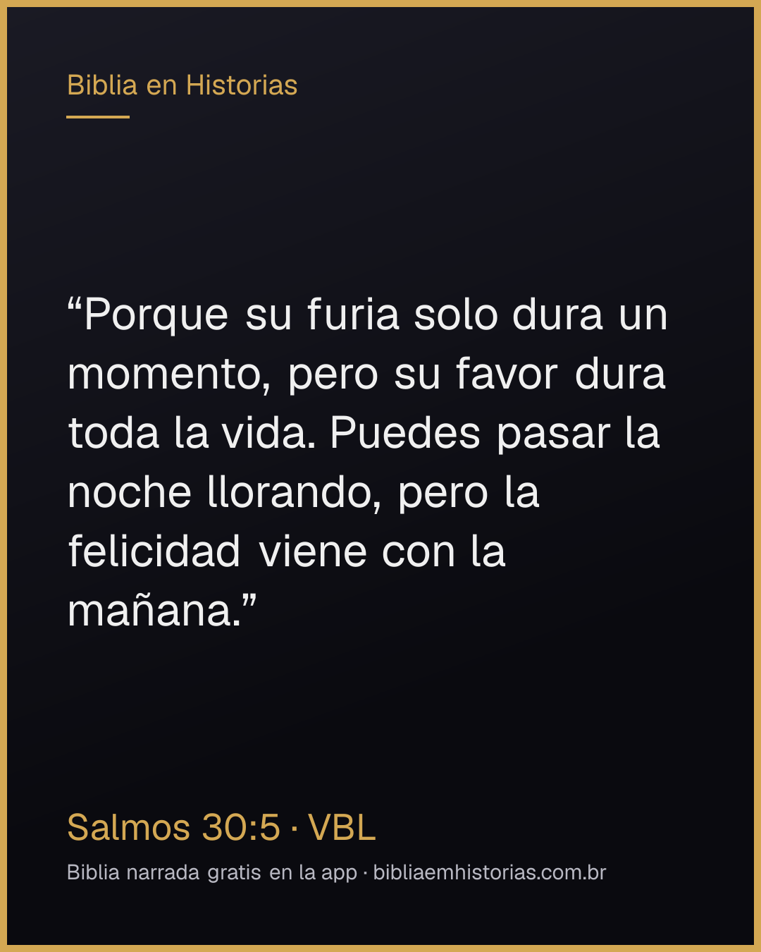 Imagen del versículo Salmos 30:5 para compartir