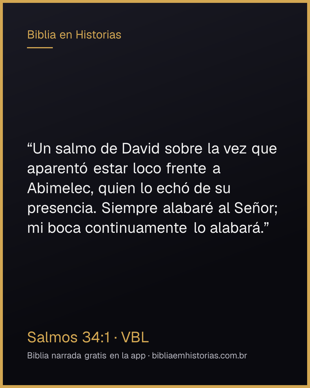Imagen del versículo Salmos 34:1 para compartir