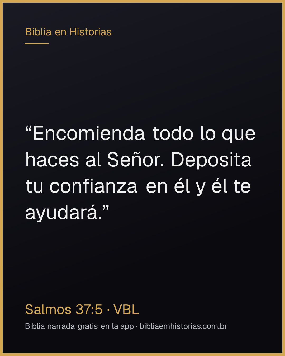 Imagen del versículo Salmos 37:5 para compartir
