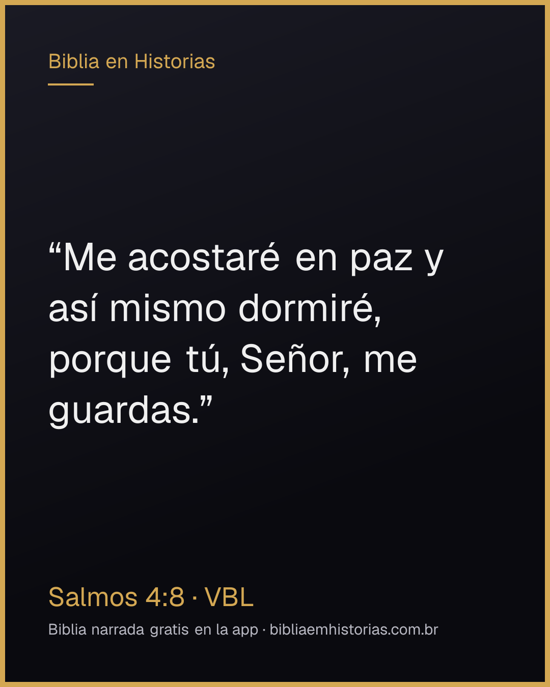 Imagen del versículo Salmos 4:8 para compartir
