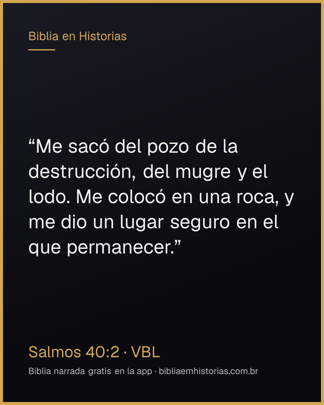 Imagen del versículo Salmos 40:2 para compartir