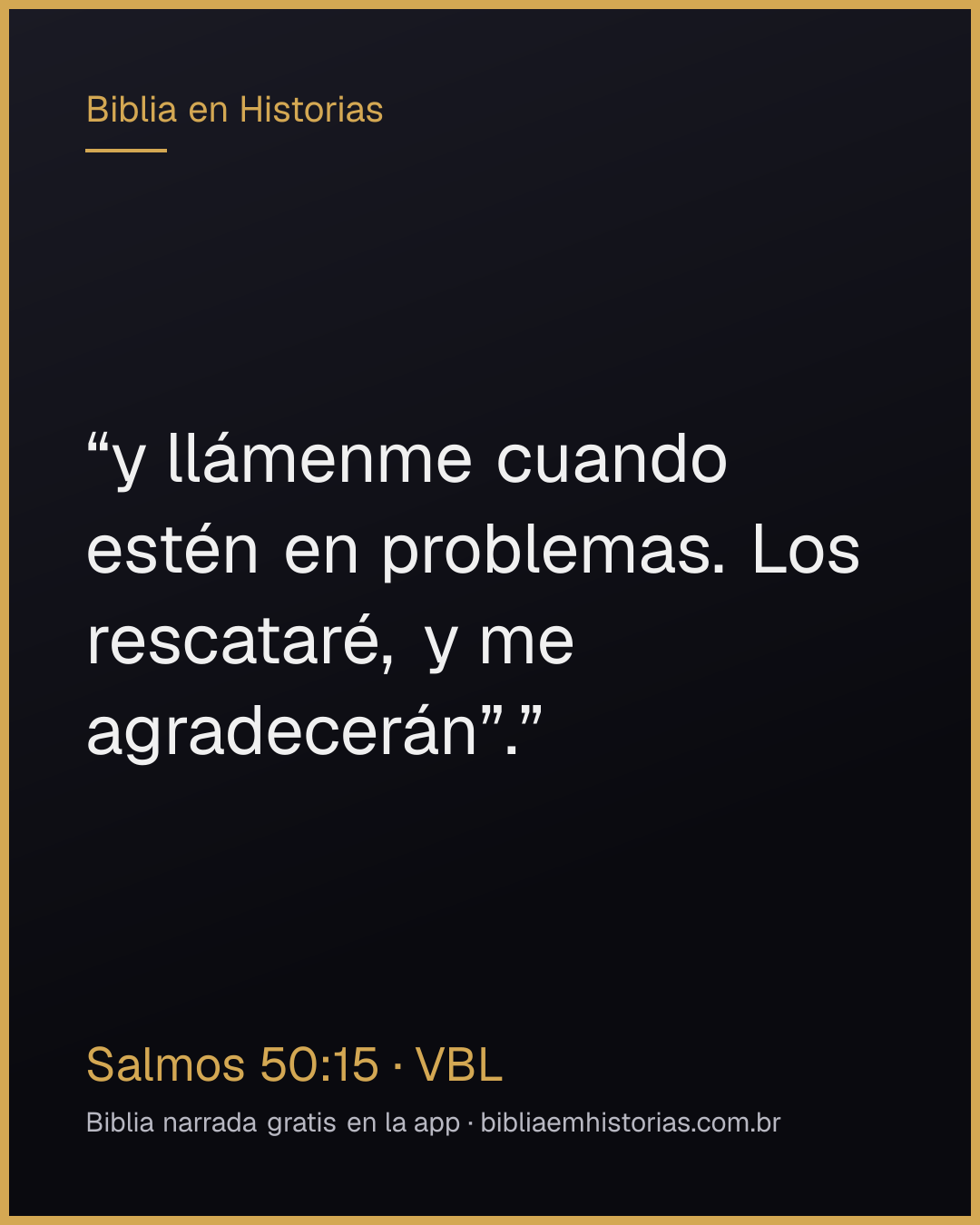 Imagen del versículo Salmos 50:15 para compartir