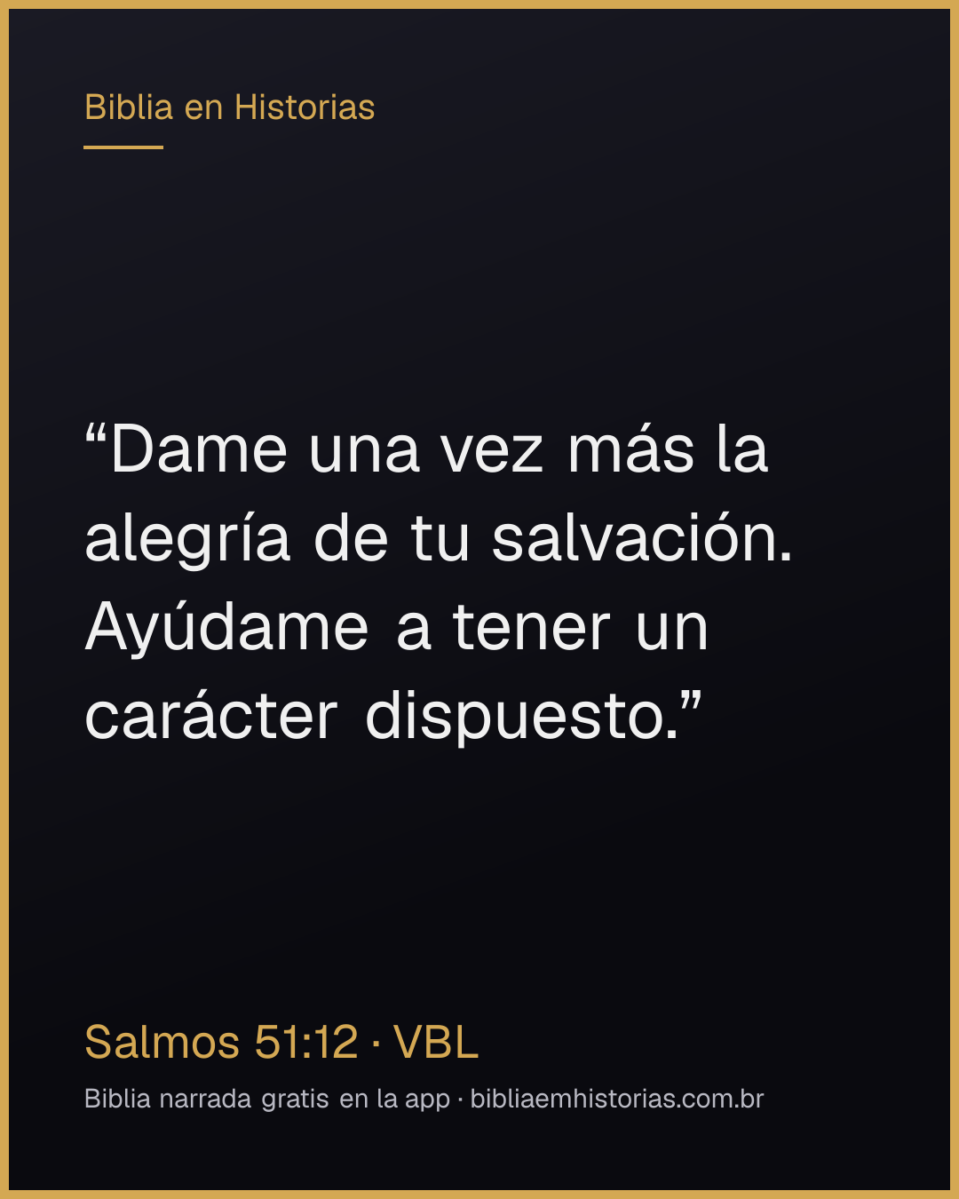 Imagen del versículo Salmos 51:12 para compartir