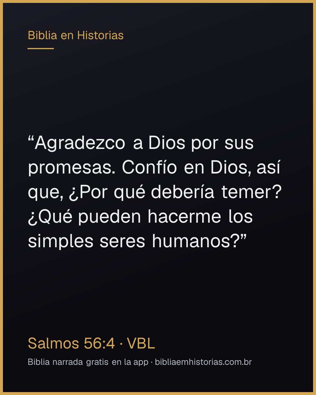 Imagen del versículo Salmos 56:4 para compartir