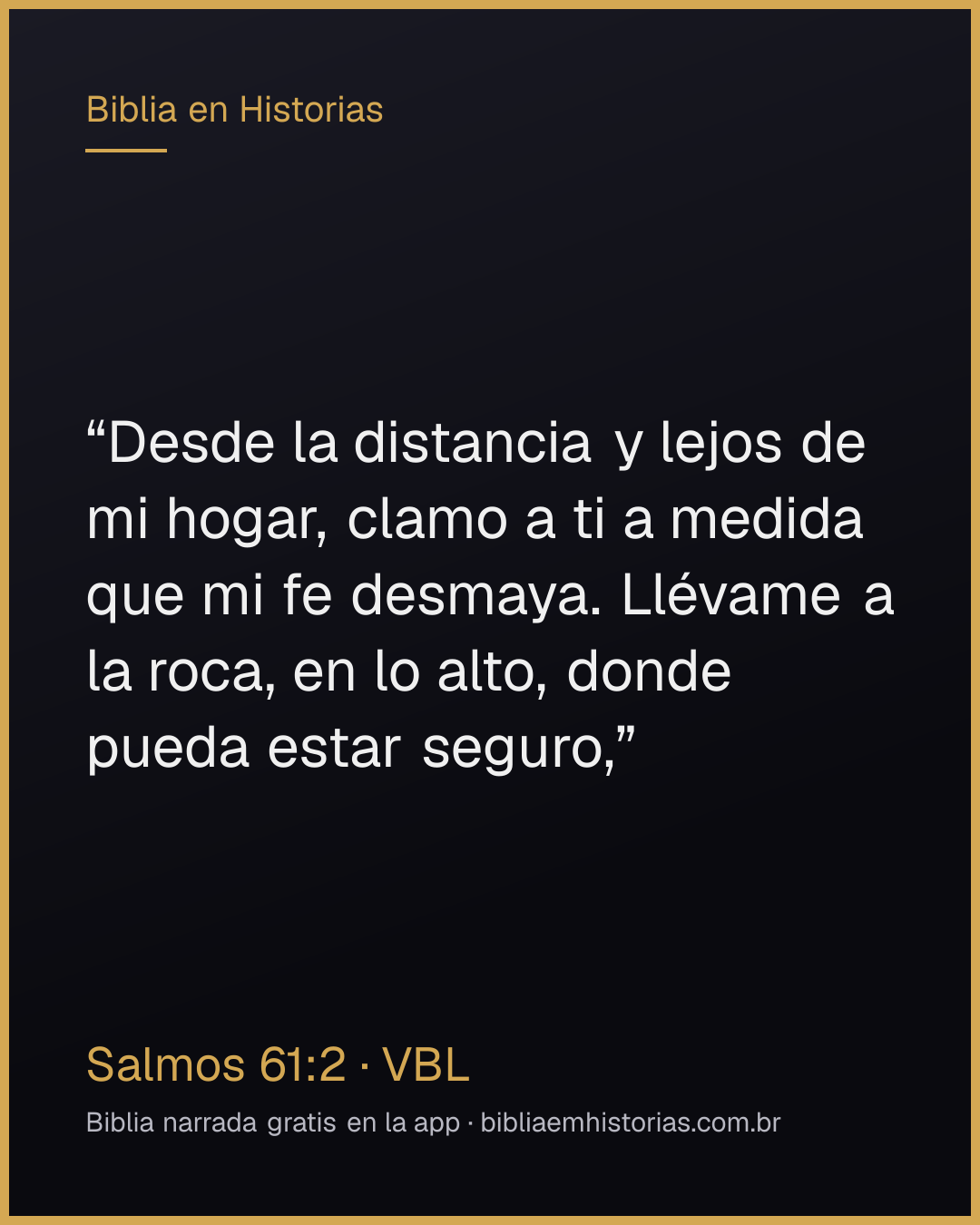 Imagen del versículo Salmos 61:2 para compartir