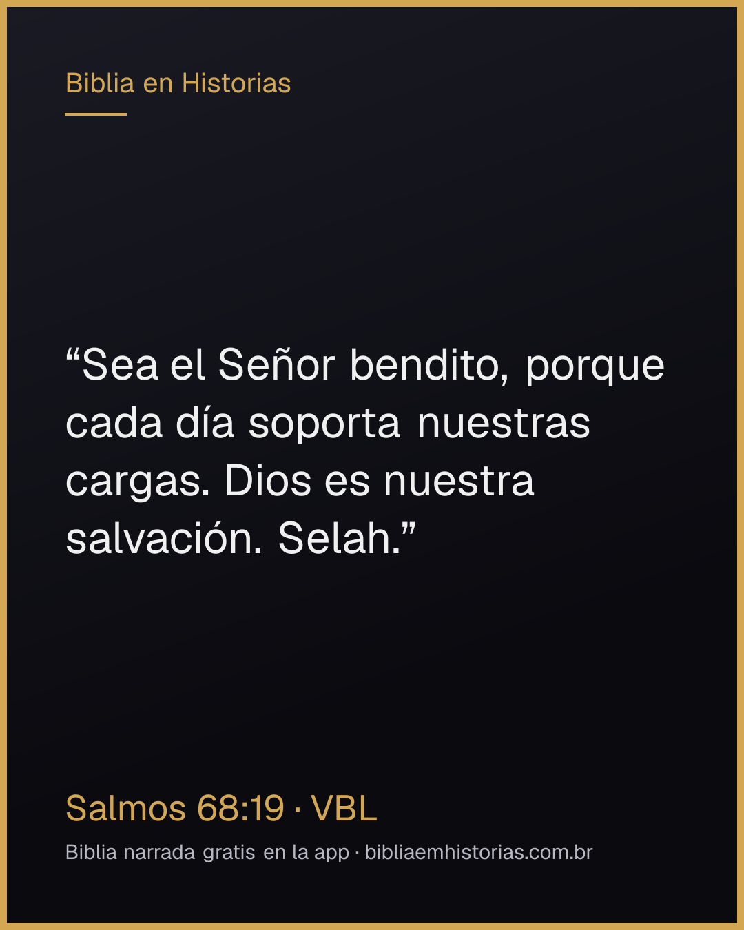 Imagen del versículo Salmos 68:19 para compartir