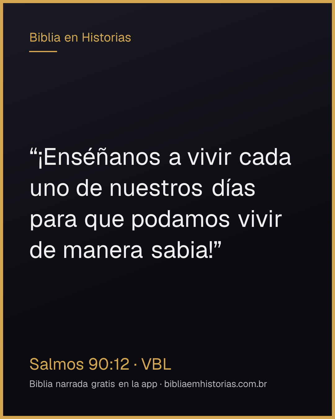 Imagen del versículo Salmos 90:12 para compartir