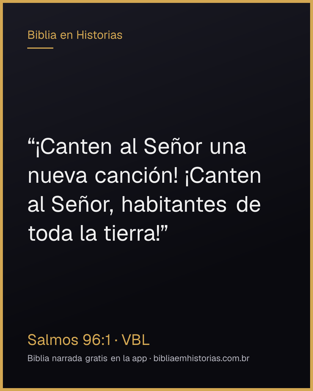 Imagen del versículo Salmos 96:1 para compartir